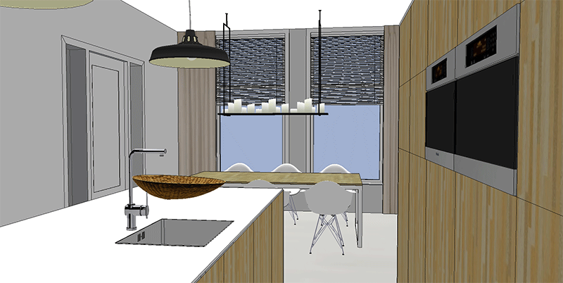 De 3D interieur visualisatie: kantoor tot woning