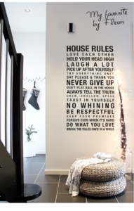 Woorden, quotes en teksten op de muur