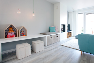 Een romantische woonkamer