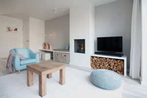 een romantische woonkamer