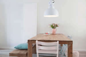 een romantische woonkamer