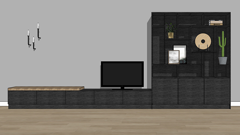 Maatwerk ontwerp op maat woonkamer - Interieur design studio est. 2011