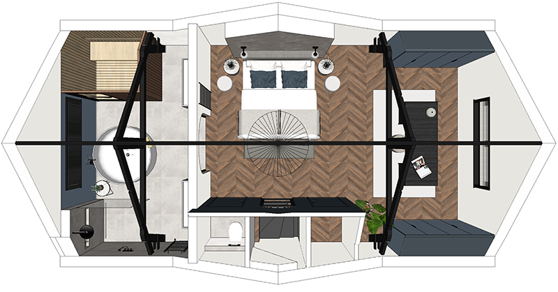 Zolder ontwerp in 3D